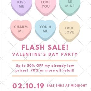 Valentine's Day FLASH SALE!!!  Ends Sun 02.10.19